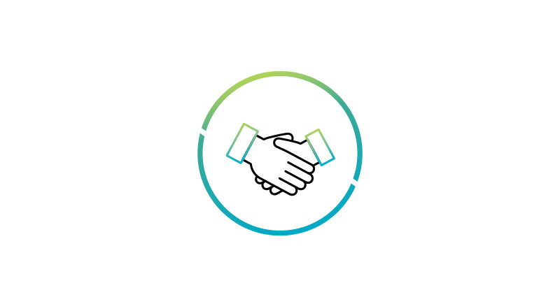 Icon of hands shaking