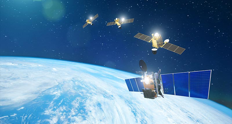 Satellites in space